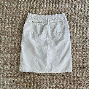 United Colors of Benetton IT 44 US 8 Made in Italy Khaki Cotton Blend Knee Skirt